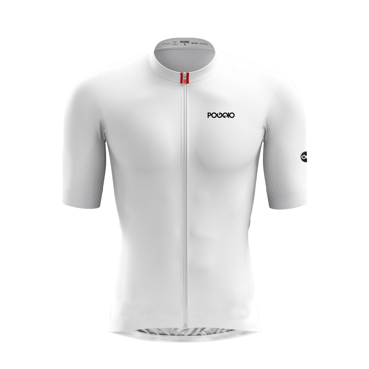 White cycling jersey for men